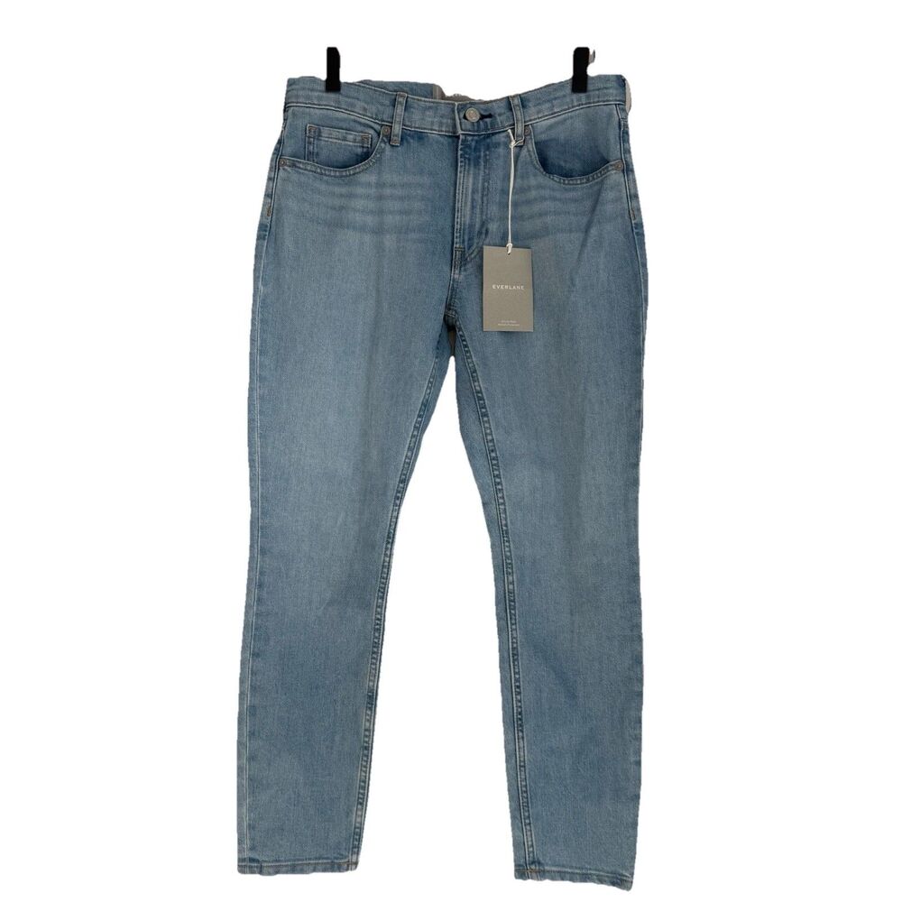 Everlane Light Blue Mid-Rise Skinny Jeans